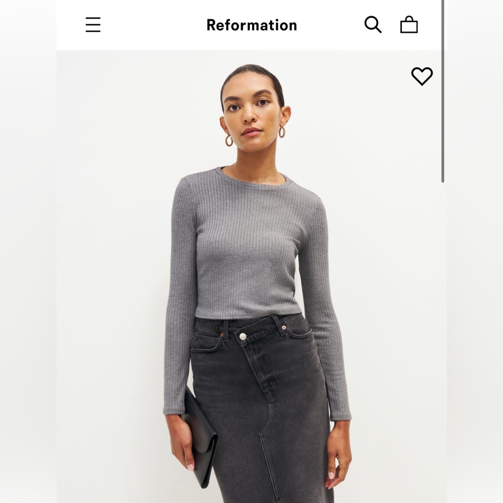 Reformation Jackie Knit Top size small